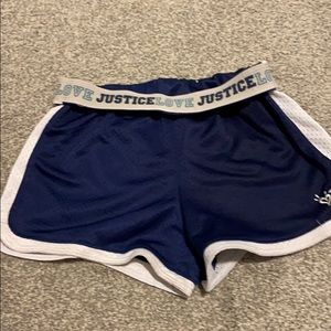 justice navy blue shorts